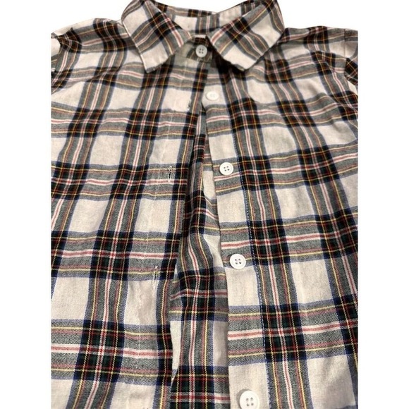 Women's Plaid Button-Up Long Sleeve Shirt Multicolor Size L Casual - Picture 4 of 5
